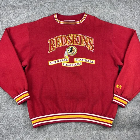 VTG Washington Redskins Sweatshirt Extra Large Red Logo Athletic Crewneck NFL Cover