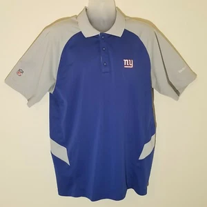 REEBOK Play Dry Men’s XL Blue/Gray S/Sleeve Activewear Shirt w/NY embroidery - Picture 1 of 5