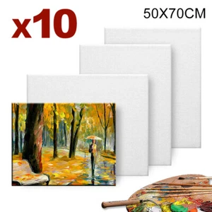 50X70CM Artist Canvas Blank Stretched Art Large White Range Oil Acrylic Wood 10X - Picture 1 of 10