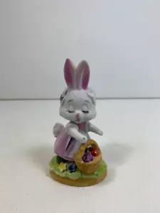 Vintage Lefton Bunny Girl Figurine - 1980s Spring Collectible - Picture 1 of 10