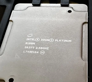 Intel Xeon Platinum 8180M Processor 28 Core SR37T 2.5Ghz (3.8Ghz Turbo) - Photo 1/3