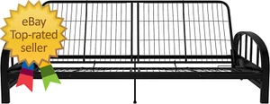 Aiden Metal Futon Frame, Black - Picture 1 of 9