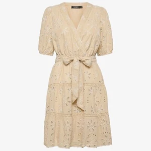 RALPH LAUREN 617035 Eyelet Cotton Voile Dress Allover Floral Embroidery L-12-F44 - Picture 1 of 7