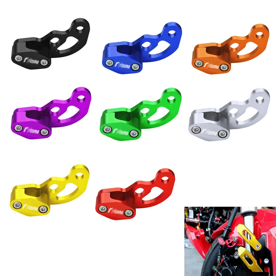 Aluminum Motorcycle Modified Oil Pipe Line Clamp Wire Clip Protector Universal Foto 1 de 4