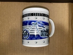 Orange County Choppers OCC Blue Motorcycle Ceramic Coffee Cup Mug Biker - Picture 1 of 4