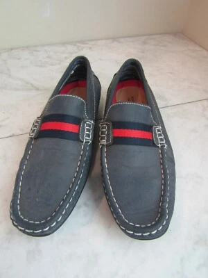 Steve Harvey Edición Celebridad Jerry Azul Marino/Rojo Zapatos Mocasines Sin Cordones Para Hombres 4 Foto 1 de 4