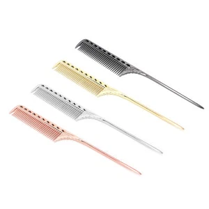 Professional Rat Tail Hair Comb Salon Hairdressing Styling Comb Barber Alumi NHE - Picture 1 of 34