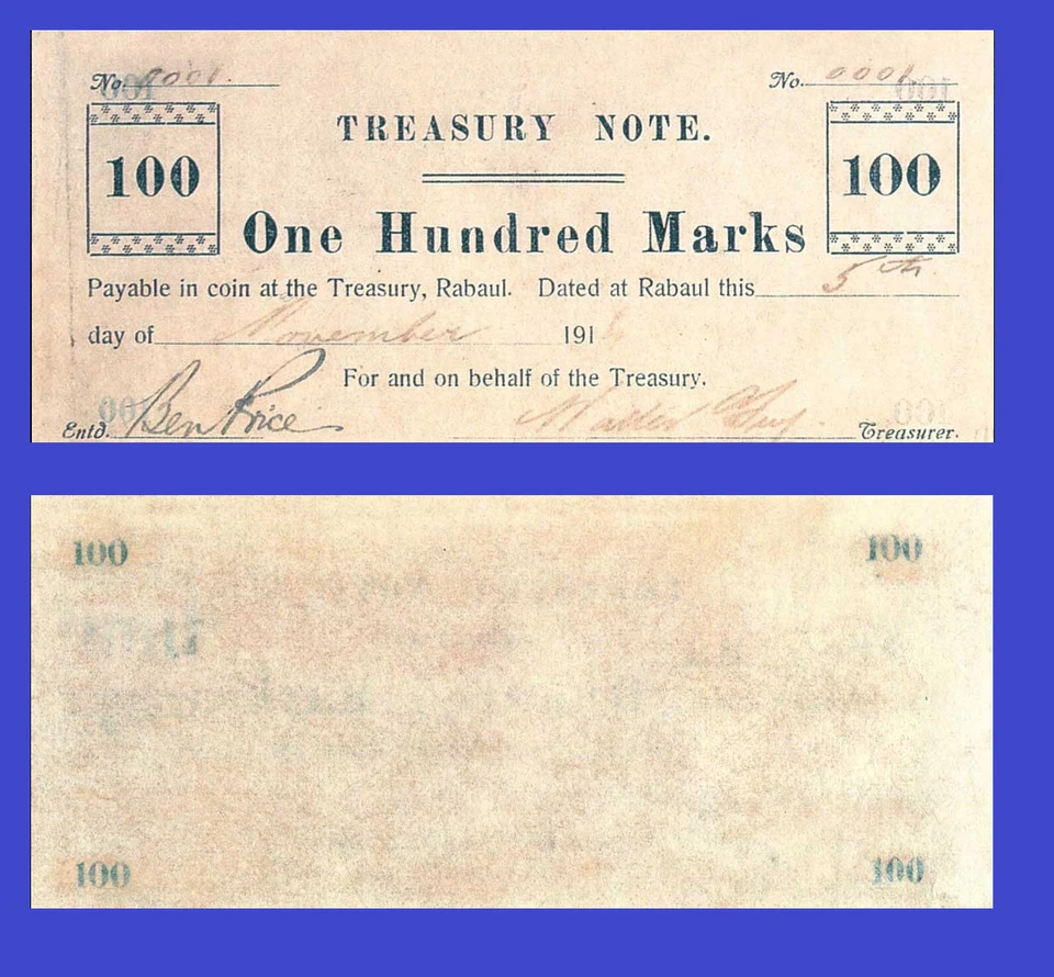 Alemania Nueva Guinea 100 marcos 1914 - Copia  Foto 1 de 1