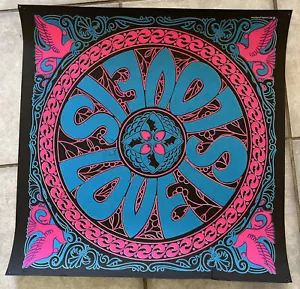 Poster psichedelico vintage 23x23 anni 60 Pandora luce nera l'amore è amore c.1967 - Foto 1 di 7