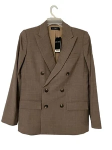 Lauren Ralph Lauren Double Breasted Blazer Women’s 8 Wool Lined Jacket New $345 - Picture 1 of 24
