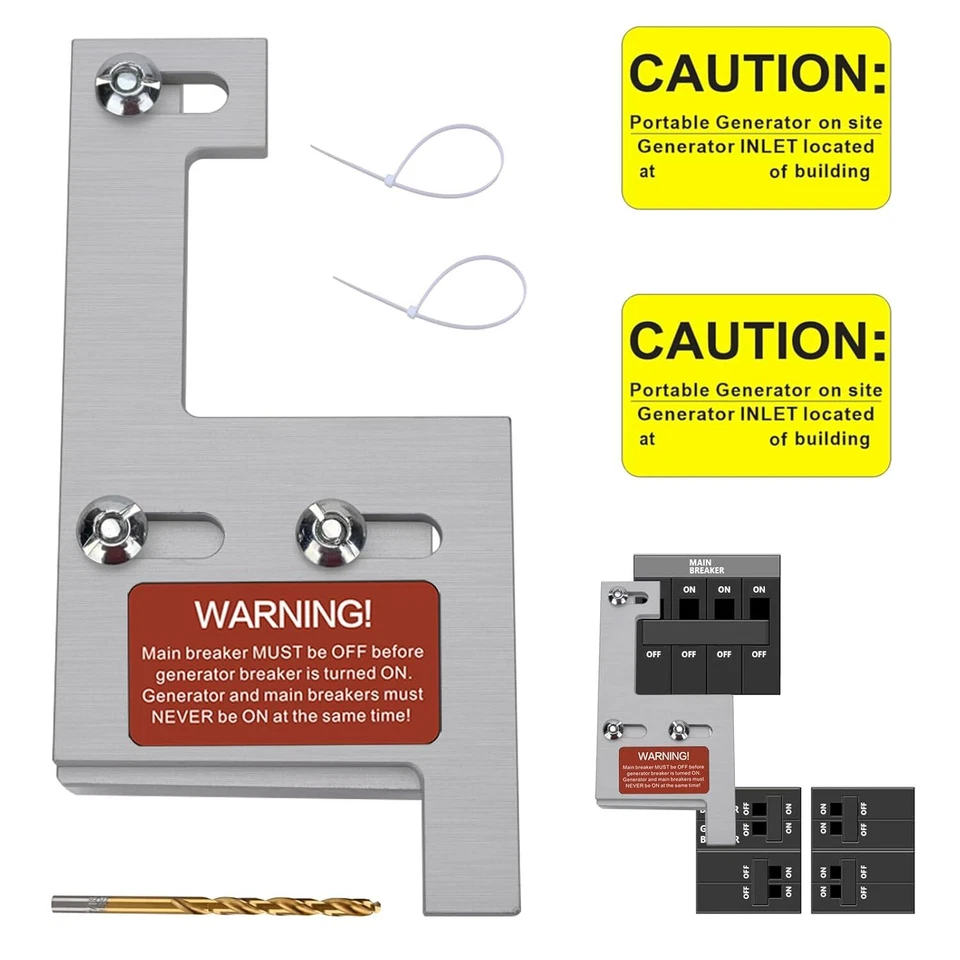 Generator Interlock Kit Compatible For GE Vertical Main 150 & 200 AMP Panels - Image 1 of 4