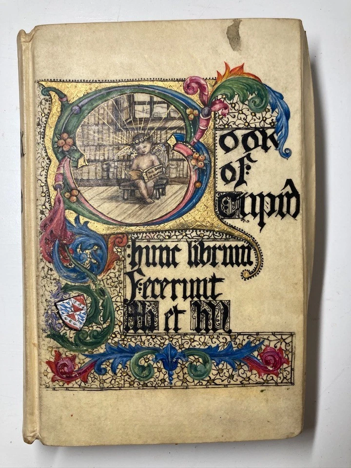 Unique Hand-Painted Illuminated Vellum Binding – The Book of Cupid (1909) - Image 1 of 4