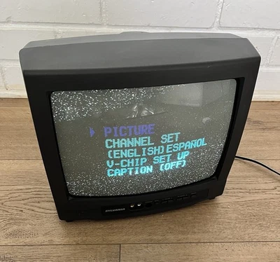 Sylvania 13" CRT TV 6413TD Retro Gaming Vintage READ - Image 1 of 4