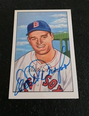 Bowman Walt Dropo 1952 #169 1987 reimpresión autógrafo firmado casi nuevo-como nuevo Medias Rojas  Foto 1 de 2