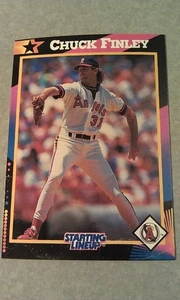Chuck Finley 1992 Starting Line Up SLU BLANK BACK PROOF CARD SCARCE WOW LOOK - Picture 1 of 3