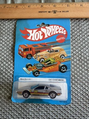 Vintage Hot Wheels Racebait 308 Turbo 1982 Metalflake Gray Hong Kong, New - image 1 of 4