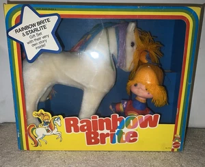 RARE Vintage Rainbow Brite & Starlite Gift Set Doll 1983 Hallmark Mattel NRFB - Bild 1 von 7