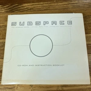 Subspace - The Internet Game - CD ROM 1997 Instruction Booklet Clean Disk - Picture 1 of 6