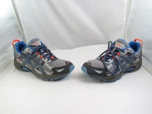 Asics Gel-Venture 6 Gray Blue Orange Trail Running Shoes Women's's Size 9 40.5 - Picture 1 of 8