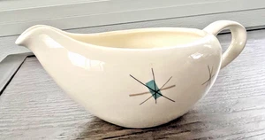 Salem North Star Gravy Boat Sauce Boat Atomic Starburst L8"x W5" Ovensafe A01857 - Picture 1 of 4