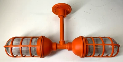 Baselite Atomic Vapor Jar Barn Industrial Metal Cage Wall Sconce Fixture Light - Image 1 of 4