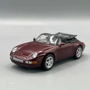 DeAgostini 1/43 Scale 1995 Porsche 911 993 Carrera Cabriolet Red with Plinth - Picture 1 of 9