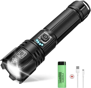 EBUYFIRE Lampe de Poche Tactique LED Rechargeable 2000 Lumens TORCH LIGHT BoxAA - Photo 1/4