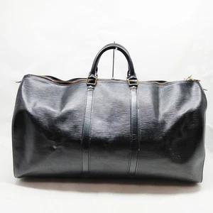 Louis Vuitton LV Boston Bag Keepall 55 Black Epi 4401818 - Imagen 1 de 11