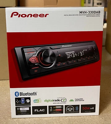PIONEER CAR USB RADIO BLUETOOTH DAB STEREO TUNER FM RADIO HEAD UNIT IPHONE NEW - Image 1 of 3