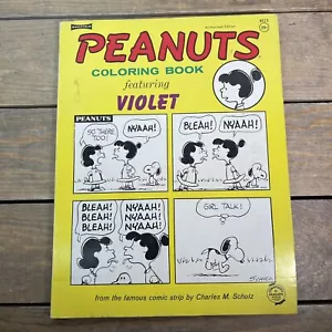 1967 PEANUTS Malbuch mit VIOLETT Saalfield 9513 - Bild 1 von 16