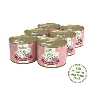 Betty`s Landhausküche Hund Rind pur mit Leinöl 6x 200g Ds. (11,75€/1kg) - Bild 1 von 1