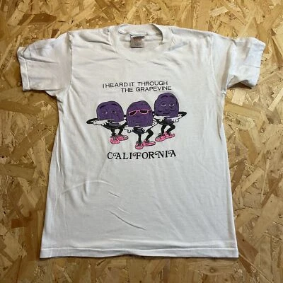 Camiseta vintage de una sola puntada California Raisins Heard It Through The Grapevine Foto 1 de 4