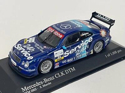 1/43 MINICHAMPS Mercedes CLK DTM 2002 Squadra Servizio 24 Muecke #24 400023124 - Immagine 1 di 4