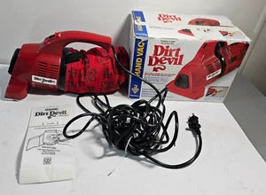 Vintage Royal Dirt Devil Plus Handheld Vacuum M08100REDC with Box - Picture 1 of 11