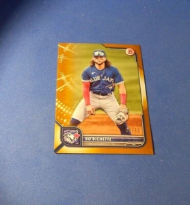 Bo Bichette 2022 Bowman Gold Paper Parallel Card #50/50 Toronto Blue Jays #43 - Picture 1 of 2