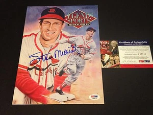 Stan The Man Musial 1994 LEGENDS SPORTS Magazine Signed PSA/DNA COA - Picture 1 of 2