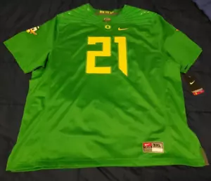 Nike Oregon Ducks College Football Jersey, Apple Green, #21 Men's 3XL - Picture 1 of 11