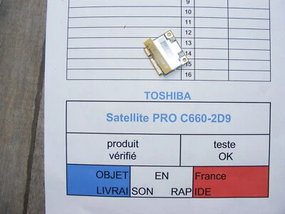 Carte WIFI pour TOSHIBA Satellite PRO C660-2D9 - Photo 1/2