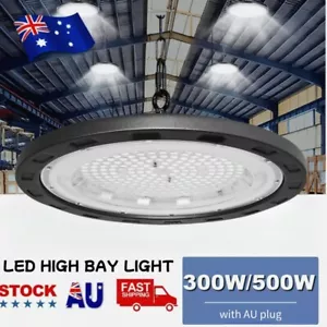 500W Led High Bay Lights Industrial Workshop Warehouse Gym Shed Farm Battern - Picture 1 of 22