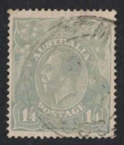 Estampilla Australia 1920 KGV 1/4 azul pálido única wmk SG 66 fina usada - Imagen 1 de 1