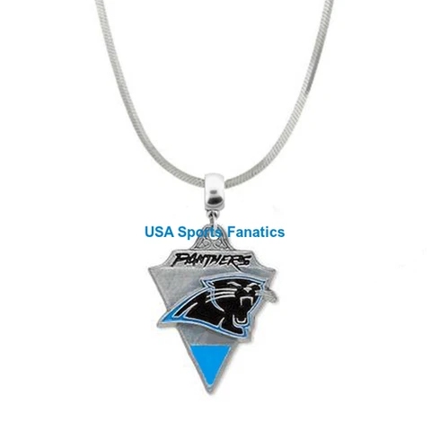 Carolina Panthers Team Logo Necklace On 925 Sterling Silver Snake Chain Cover