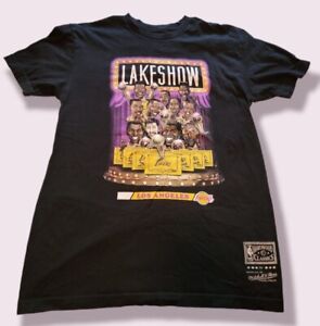 Mitchell & Ness LA Lakers 80’s Team Lake Show Hardwood Classics Medium T Shirt 