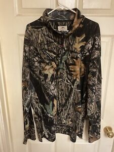 Mossy Oak APX Fusion Camo Camouflage Fleece Pullover With Zipper