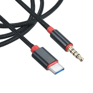 Type-C Male to 3.5mm TRRS Male Audio Cable 3.12ft USB-C to 3.5mm Headset Y1C2 - Picture 1 of 3