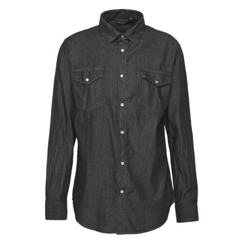 Camisa vaquera Brave Soul para hombre calce regular Ulrich manga larga cuello top Foto 1 de 1