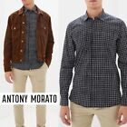 Antony Morato NWOT Cotton Black White Plaid Long Sleeve Shirt S (46) 