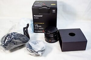 Panasonic LUMIX G Leica DG Summilux 15mm f/1.7 ASPH. Lens Black
