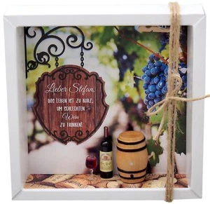 Geldgeschenk Verpackung Weingutschein Wein Geschenk Geburtstag PERSONALISIERT - Bild 1 von 5