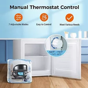Mini Freezer 1.1 Cu.ft Compact Upright Freezer Removable Shelves Free Standing - Picture 1 of 7