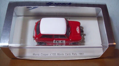 1/43 SPARK S1190 MORRIS COOPER MONTE CARLO RALLY 1963 #155 L.MORRISON/B.CULCHETH - Image 1 of 4